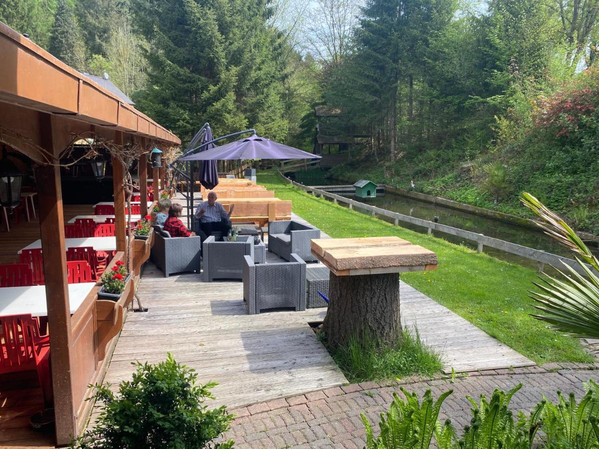 Hotel-Restaurant Theis-Muehle Biersdorf am See Bagian luar foto